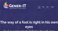 Desktop Screenshot of gener-it.com